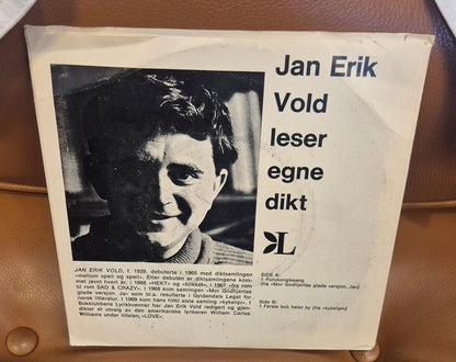 Jan Erik Vold - Jan Erik Vold Leser Egne Dikt (1970) - BØR BØRSONS BRUKTHANDEL