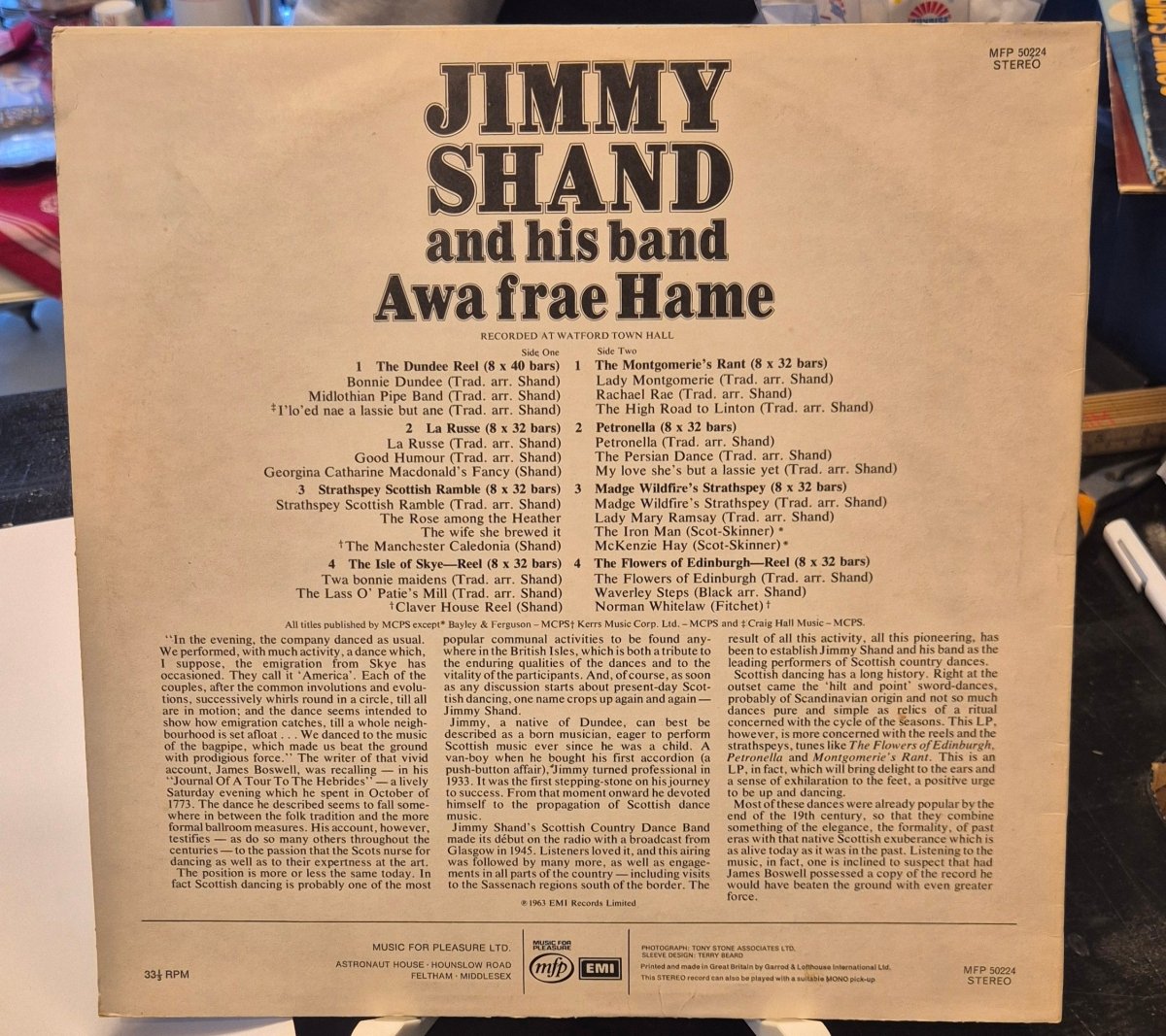 Jimmy Shand - Awa frae Hame - BØR BØRSONS BRUKTHANDEL
