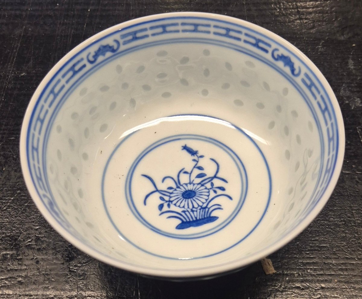 Jingdezhen blå‑hvite porselensskåler (5 små + 5 større) - BØR BØRSONS BRUKTHANDEL