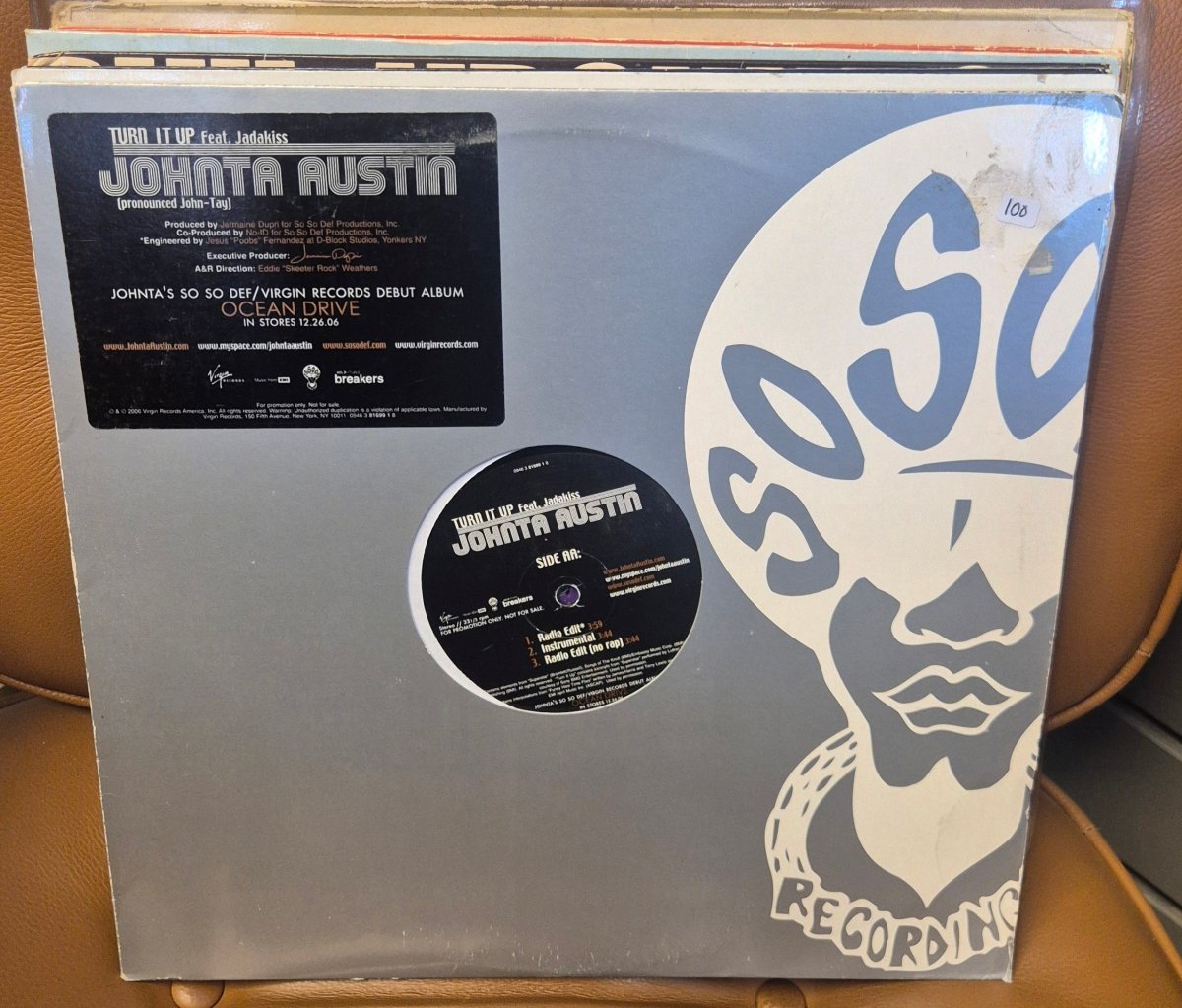 Johntá Austin feat. Jadakiss – Turn It Up (12" Vinyl ) - BØR BØRSONS BRUKTHANDEL