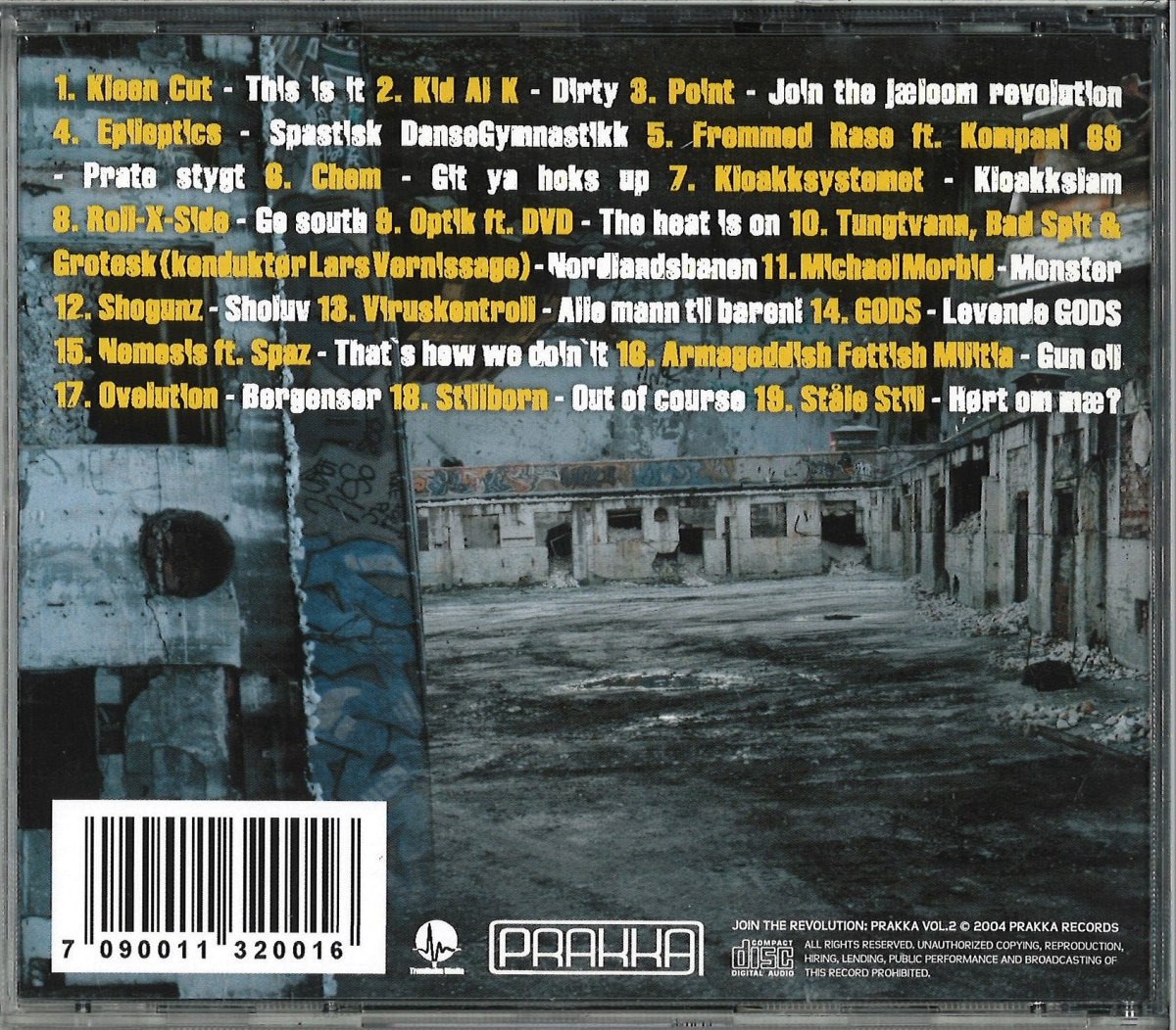 Join the revolution: PRAKKA vol.2 (2004) CD - BØR BØRSONS BRUKTHANDEL