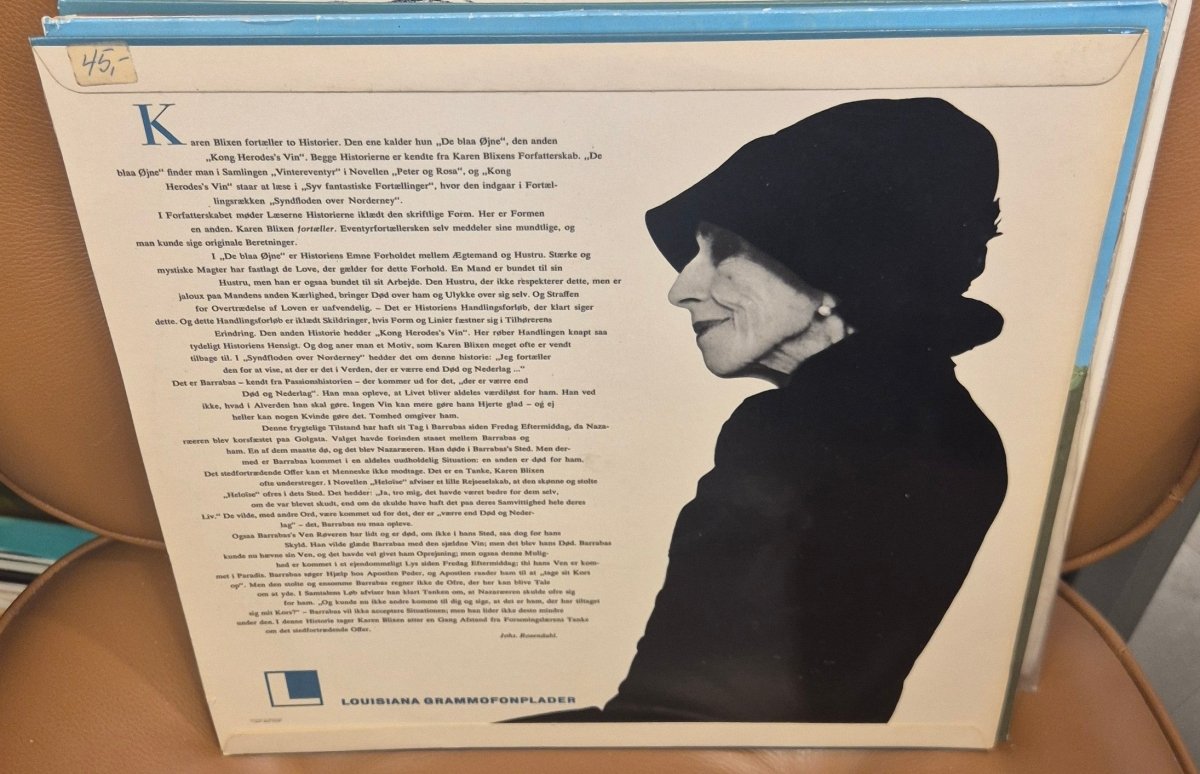 Karen Blixen - Fortæller (Vinyl LP) - BØR BØRSONS BRUKTHANDEL