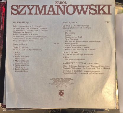 Karol Szymanowski - Harnasie Op. 55 (LP) - BØR BØRSONS BRUKTHANDEL