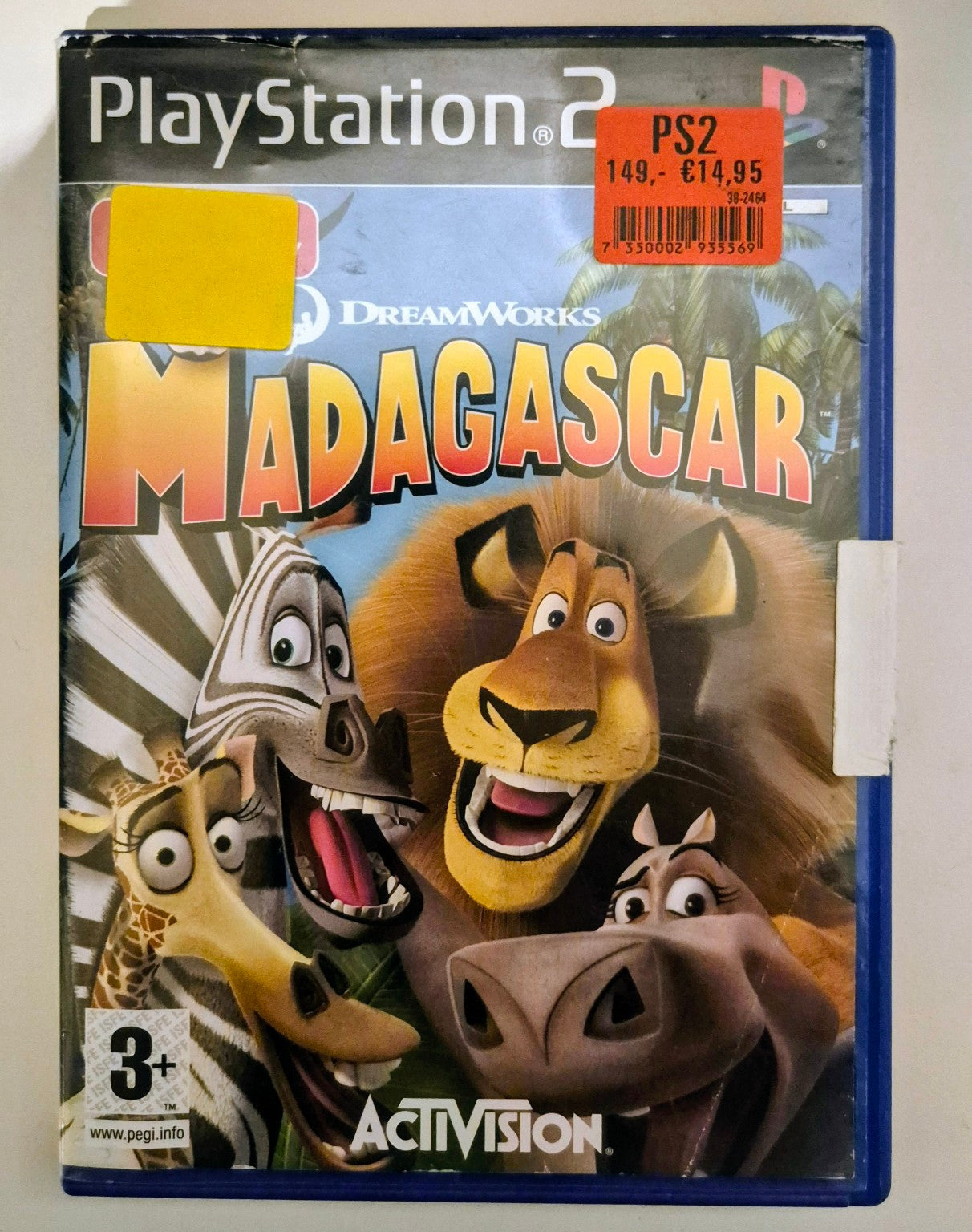 Madagascar til PlayStation 2 – forside
