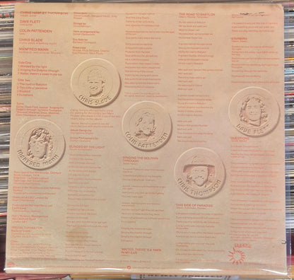 Manfred Mann's Earth Band The Roaring Silence LP baksiden