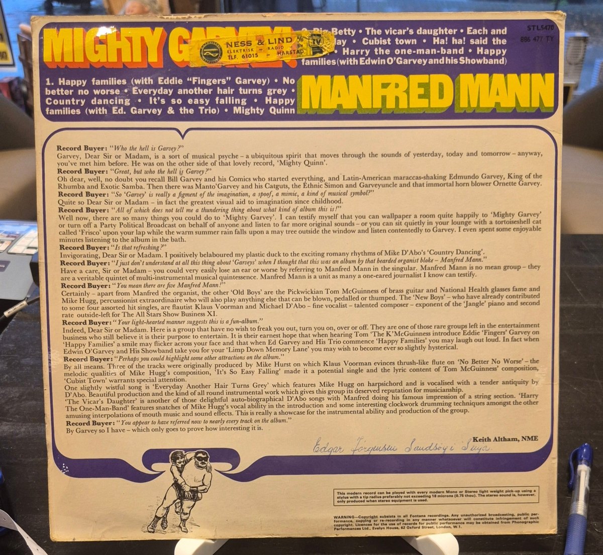 Manfred Mann – Mighty Garvey - BØR BØRSONS BRUKTHANDEL