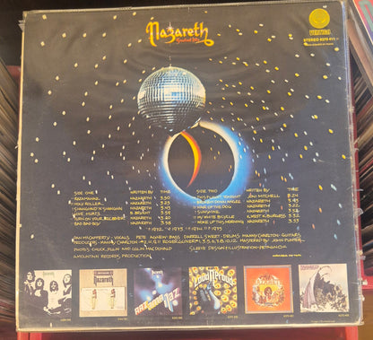 Nazareth Greatest Hits LP back cover