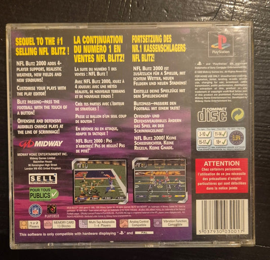 NFL Blitz 2000 - BØR BØRSONS BRUKTHANDEL