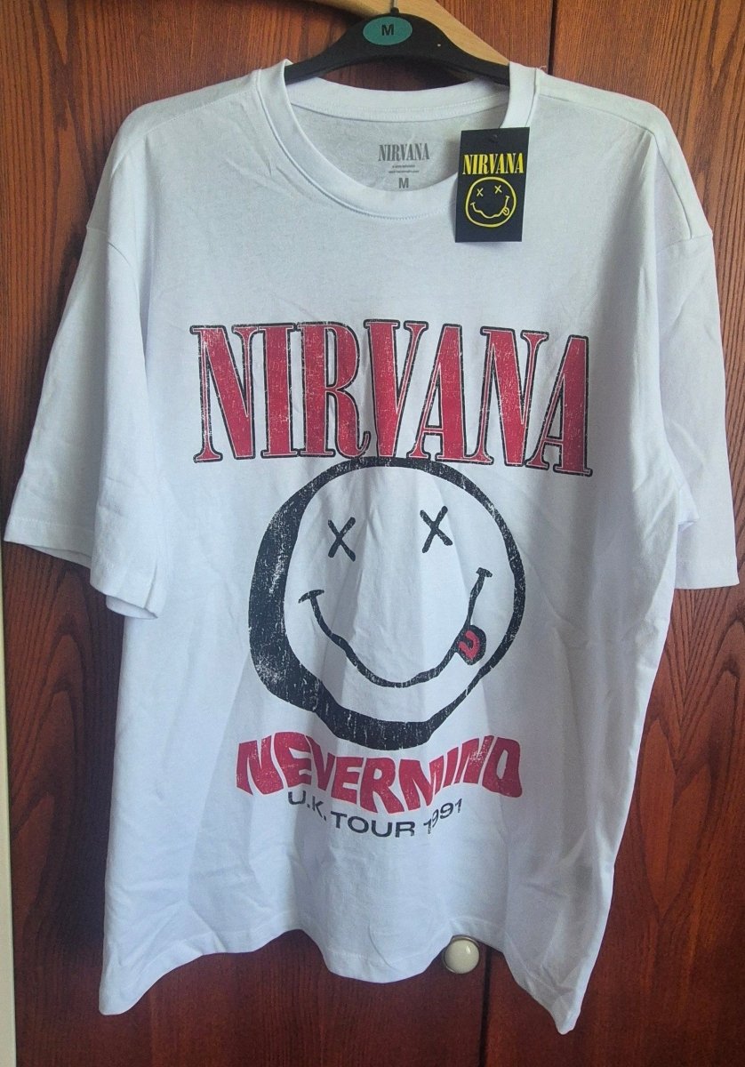 Nirvana 'Nevermind' U.K. Tour 1991 (NY T-skjorte) - BØR BØRSONS BRUKTHANDEL