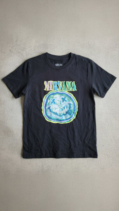 Nirvana Smiley T-skjorte (NY) - BØR BØRSONS BRUKTHANDEL