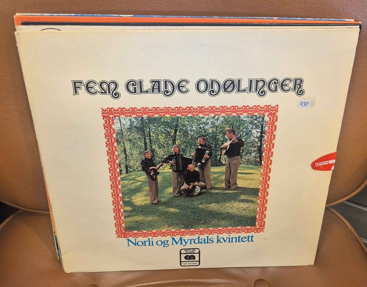 Norli og Myrdals kvintett - Fem glade Odølinger (LP) - BØR BØRSONS BRUKTHANDEL