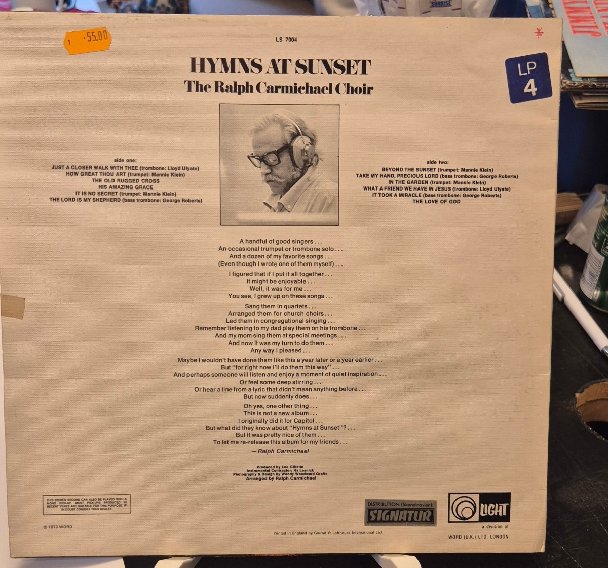Ralph Carmichael - Hymns At Sunset - BØR BØRSONS BRUKTHANDEL