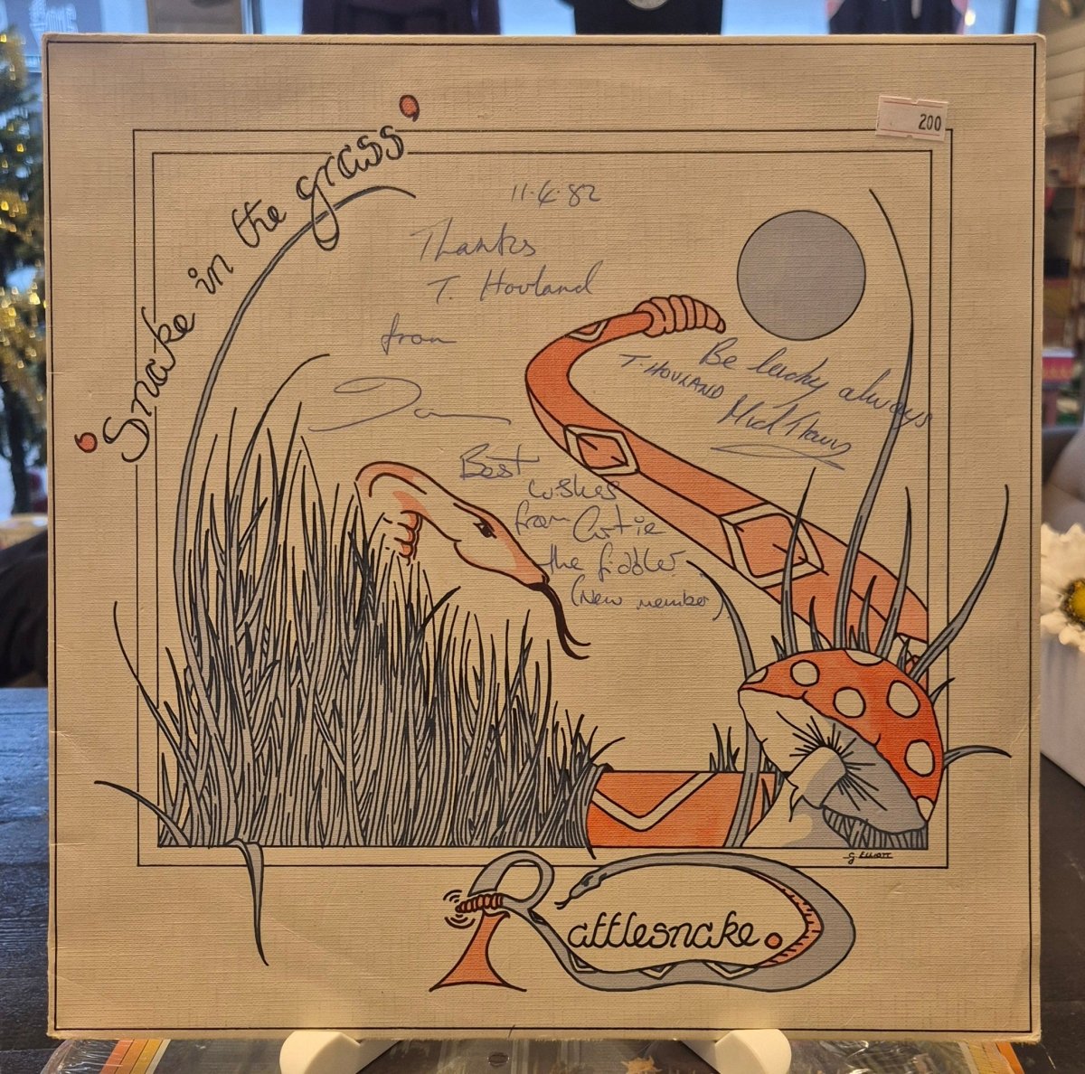 Rattlesnake – Snake in the Grass (signert) - BØR BØRSONS BRUKTHANDEL