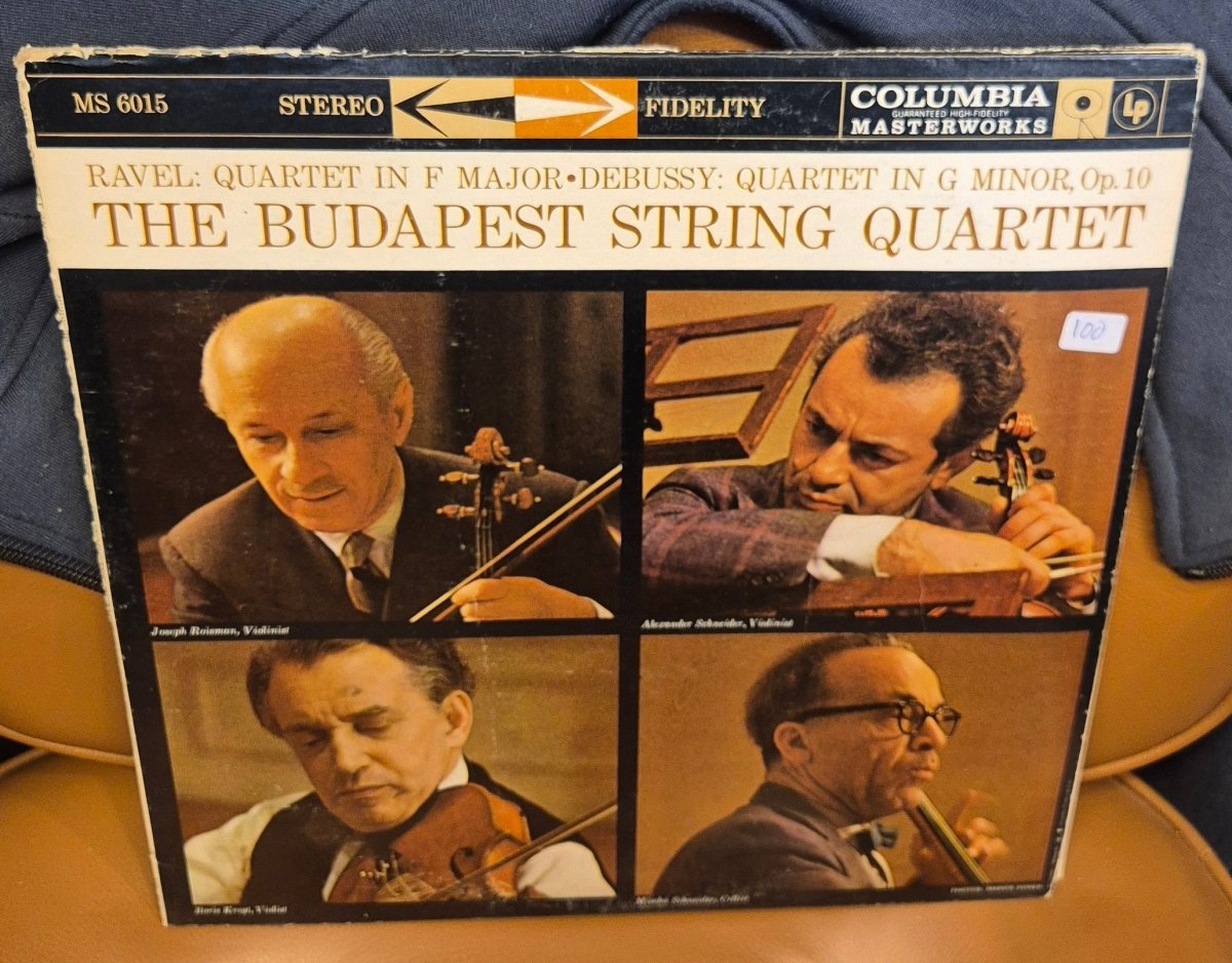 Ravel: Quartet in F Major / Debussy: Quartet in G Minor, Op. 10 (LP) - BØR BØRSONS BRUKTHANDEL