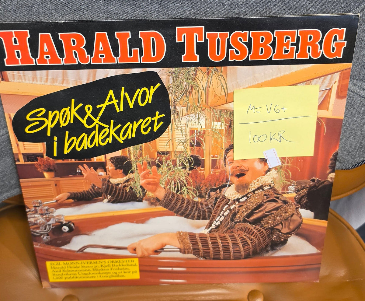 Harald Tusberg – Spøk & Alvor i badekaret LP 1984 CBS (M=VG+)
