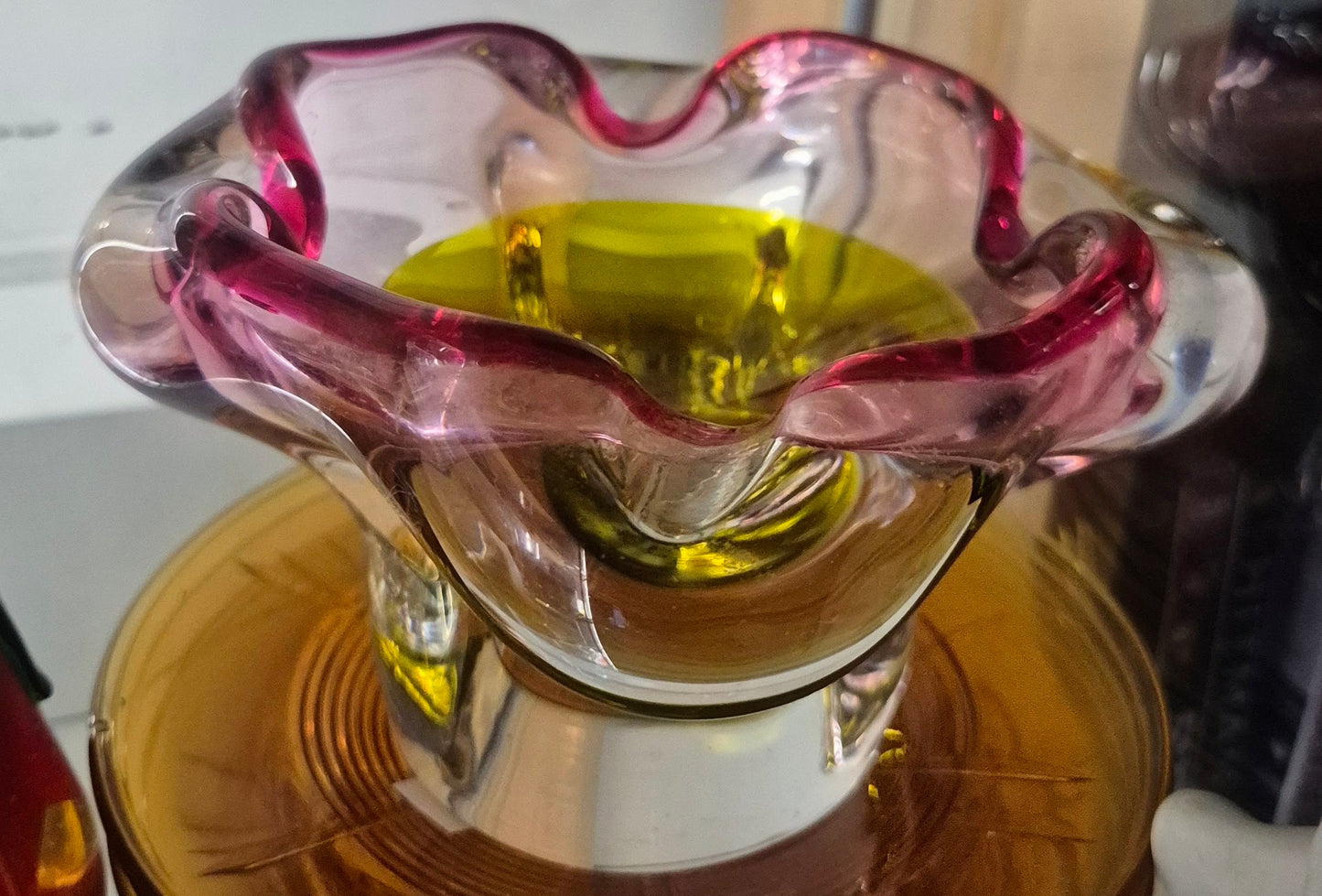 Josef Hospodka for Chřibská Glassworks glassbolle