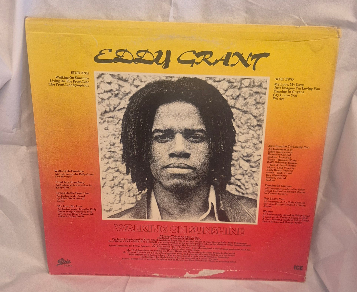 Eddy Grant – Walking on Sunshine LP (M=VG+)
