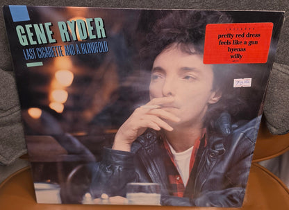 Gene Ryder – Last Cigarette and a Blindfold LP 1989 Mercury (VG+)