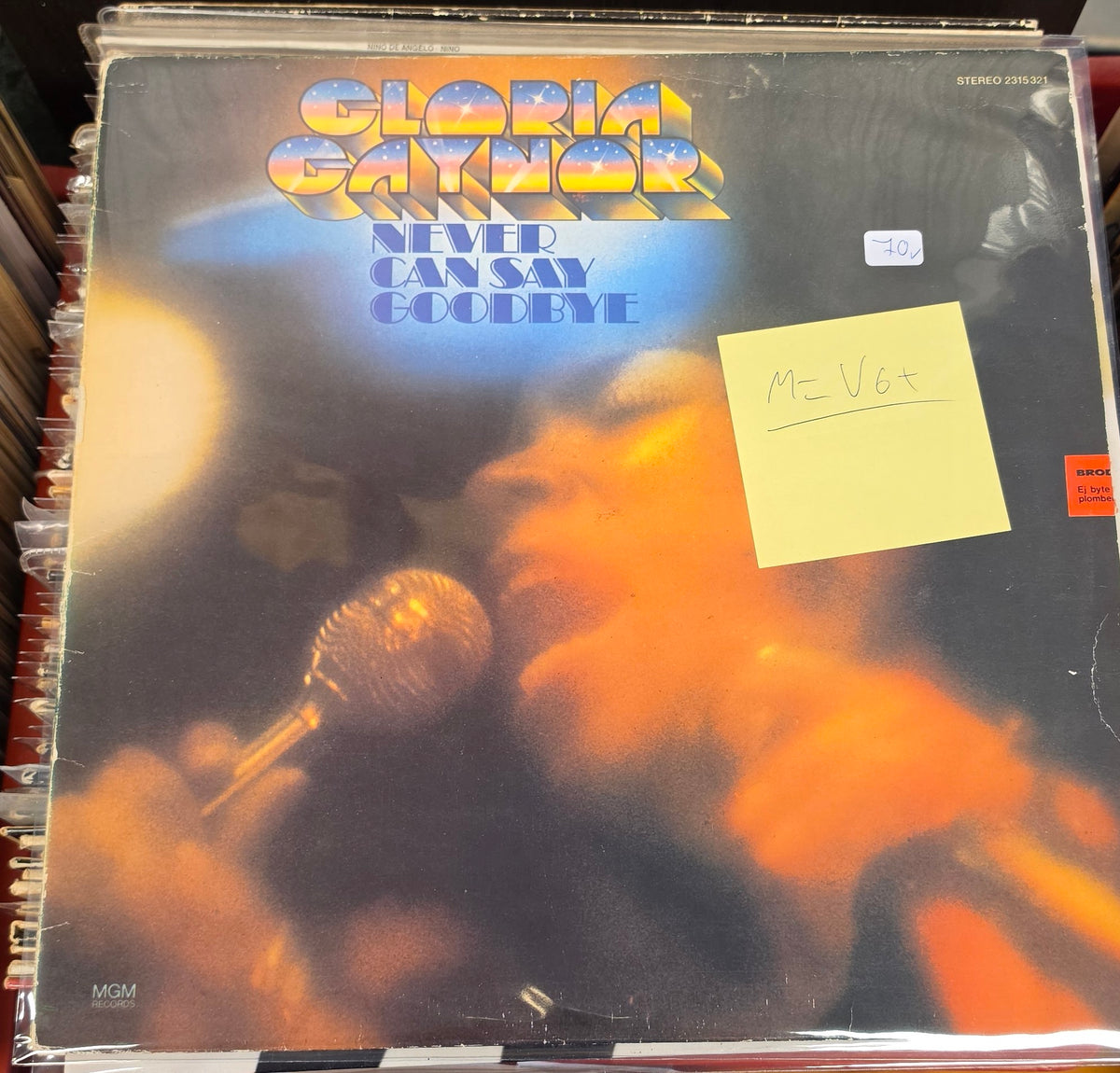 Gloria Gaynor - Never Can Say Goodbye (M=VG+)