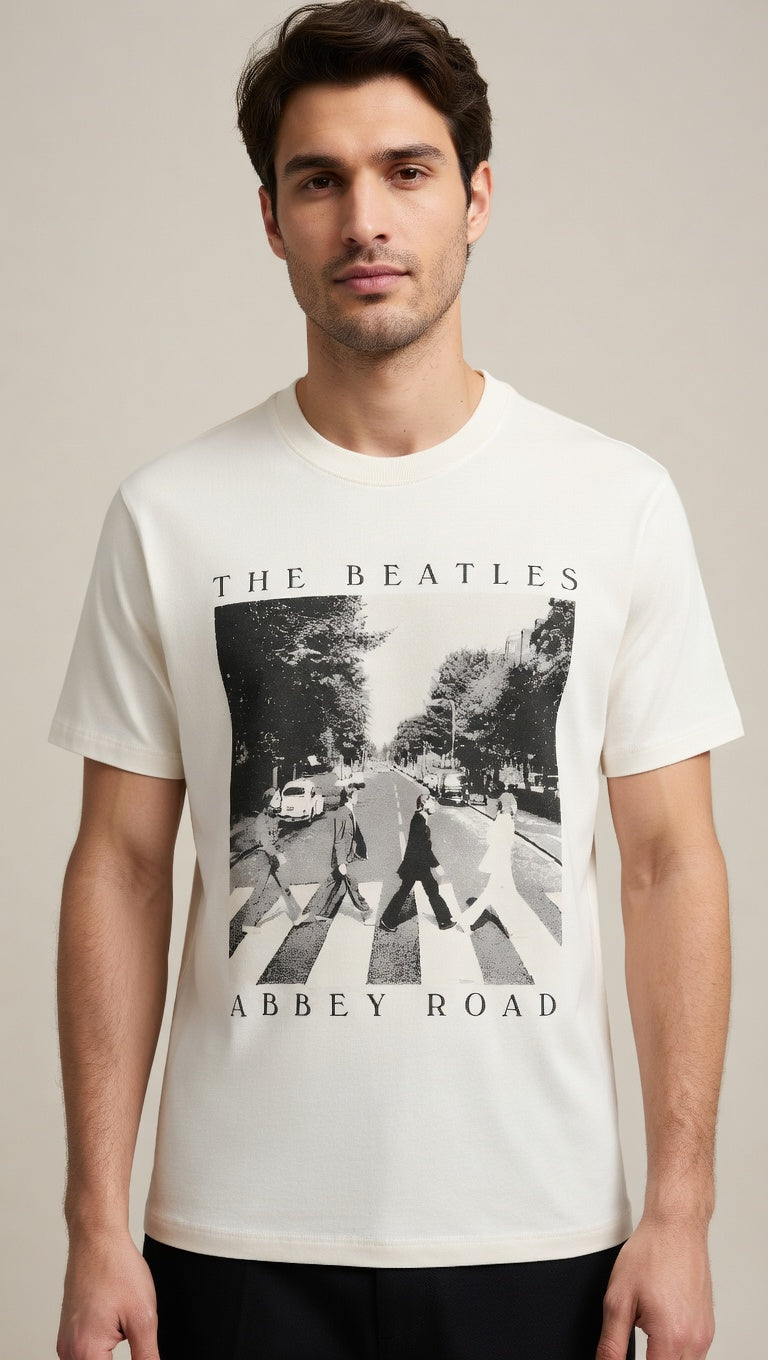 The Beatles Abbey Road T-skjorte (Hvit/Off-white)