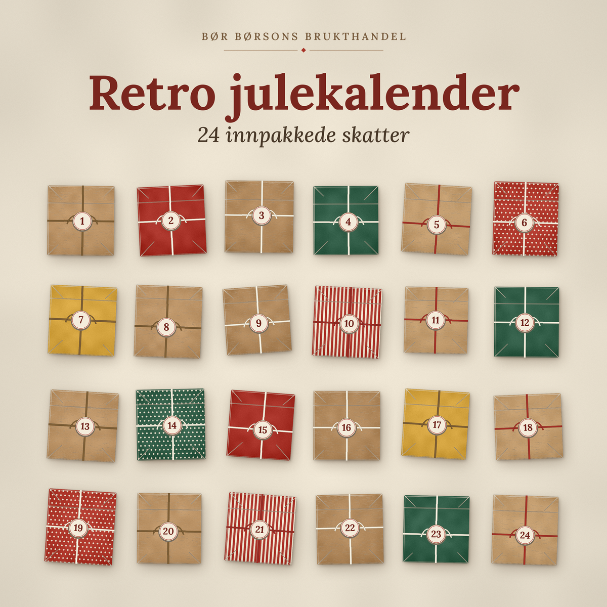 Retro julekalender: 24 innpakkede skatter