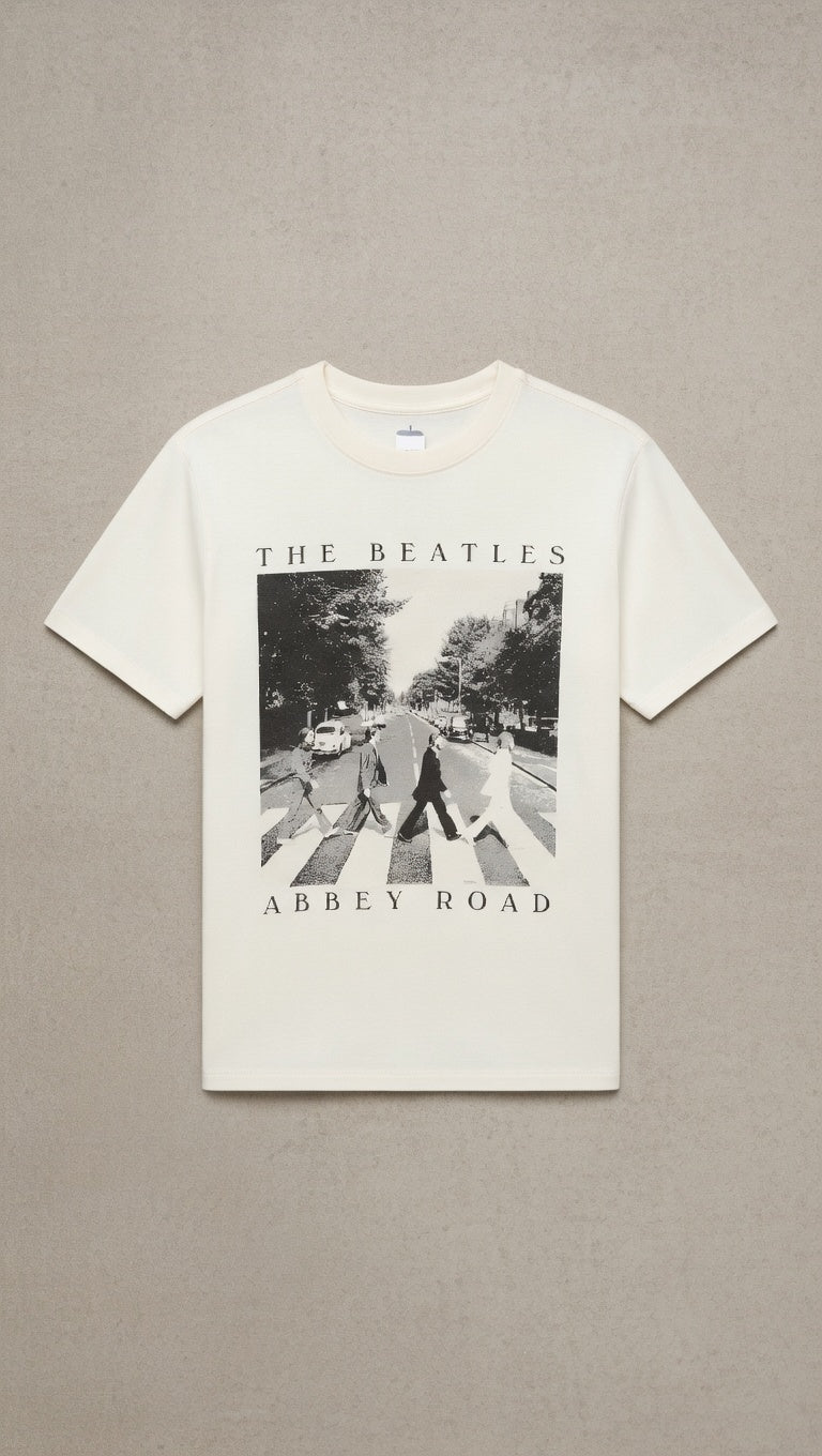 The Beatles Abbey Road T-skjorte (Hvit/Off-white)