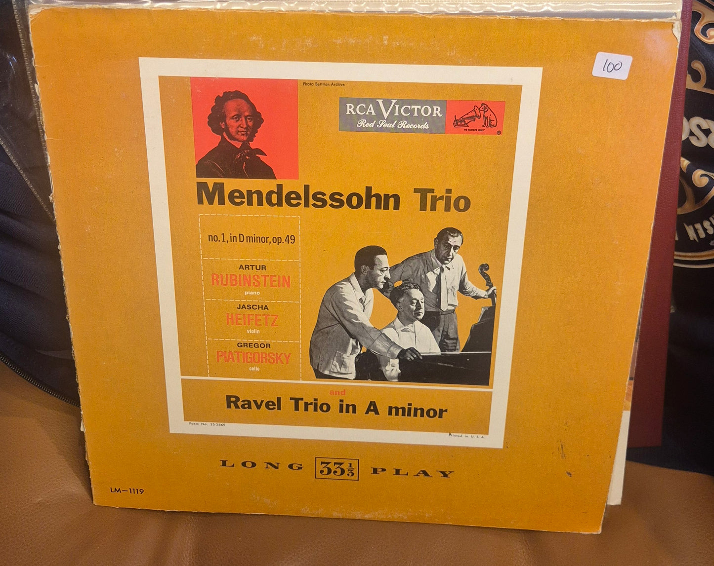 Mendelssohn: Trio No. 1 / Ravel: Trio in A Minor (Artur Rubinstein, Jascha Heifetz, Gregor Piatigorsky)