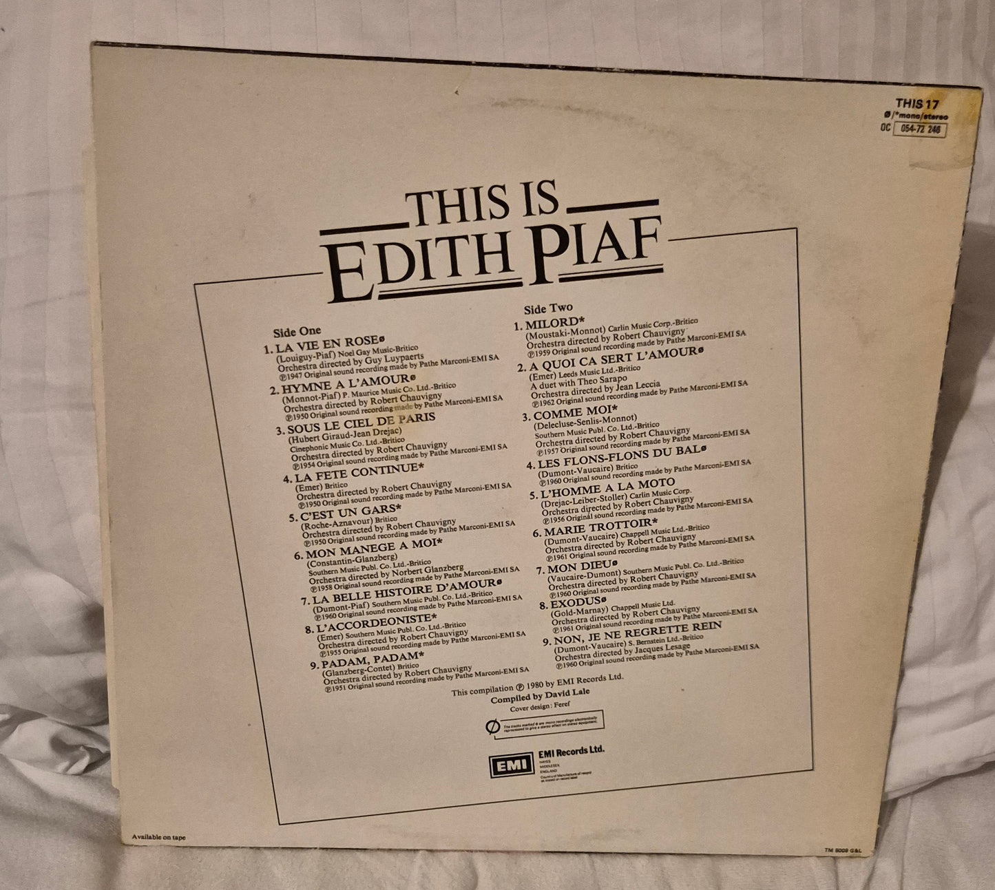 Edith Piaf - This Is Edith Piaf (LP, Compilation)
