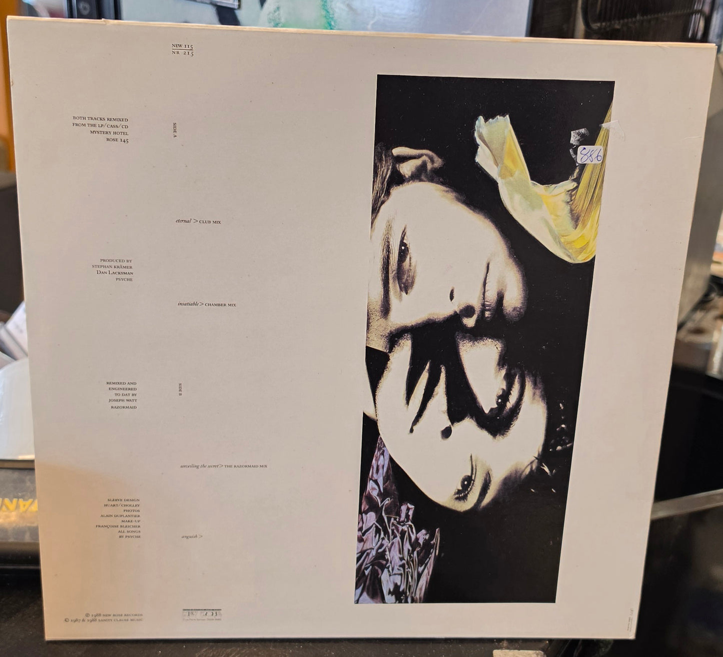 Psyche – Eternal (Club Mix) / Insatiable (Chamber Mix) (12'' Vinyl, 1988)