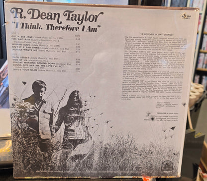 R. Dean Taylor – I Think, Therefore I Am (Vinyl LP, US 1970) – Forseglet