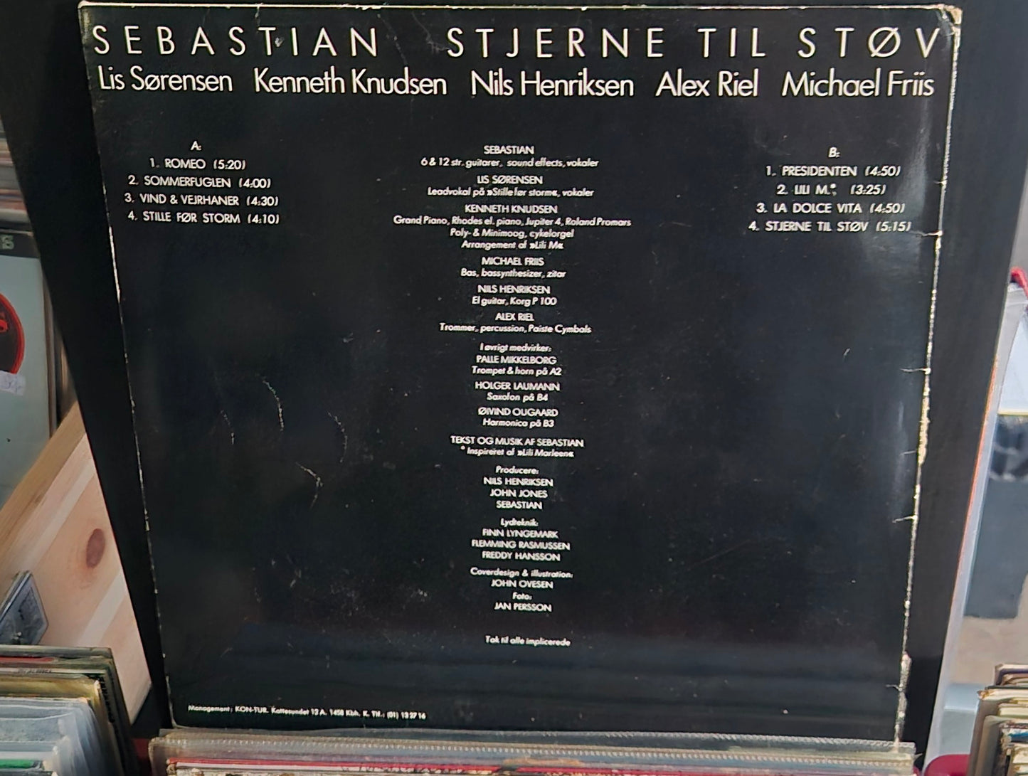Sebastian - Stjerne Til Støv LP (1981)