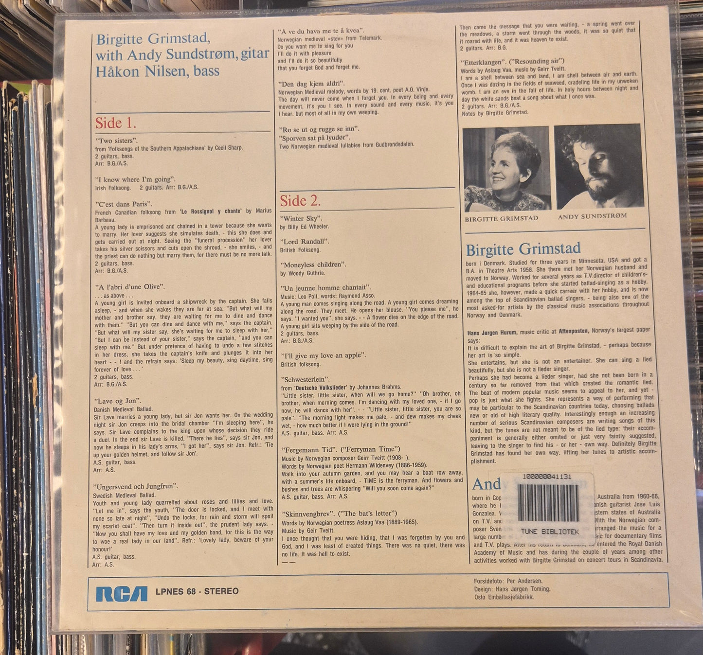 Birgitte Grimstad - Ballads Etcetera... (LP)