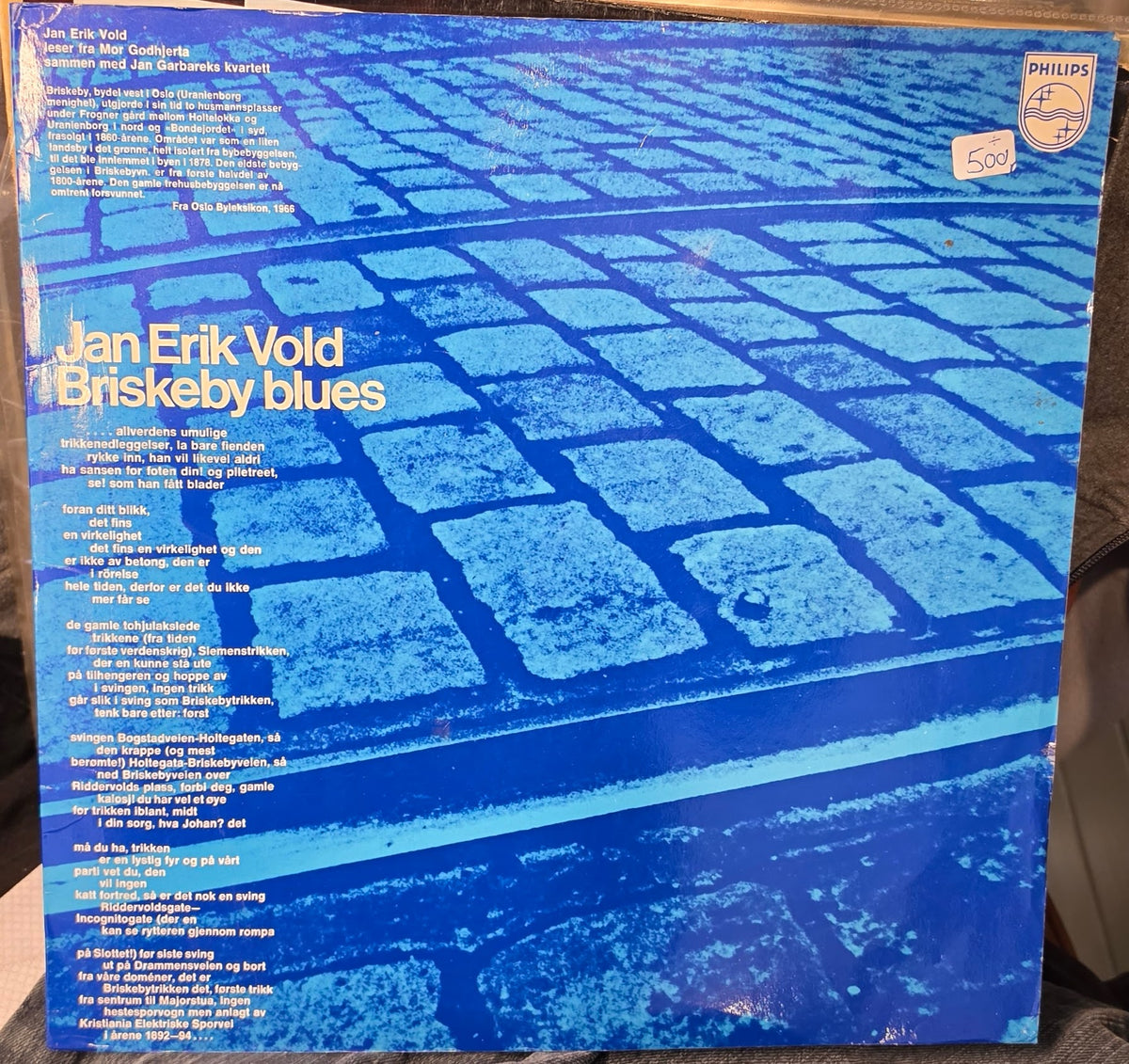 Jan Erik Vold – Briskeby blues LP 1969 Philips (M=VG+)