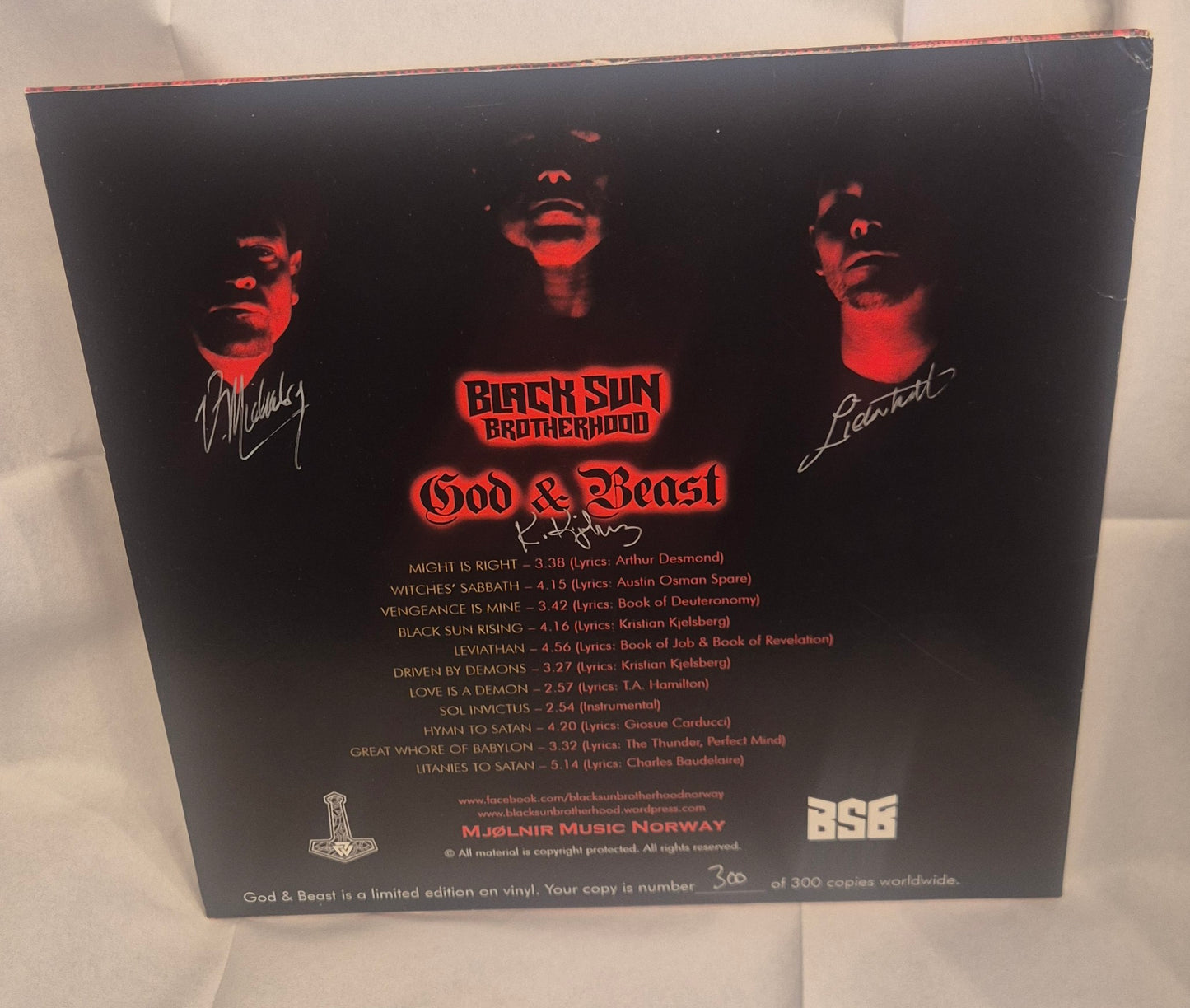 Beelzebub Brotherhood – God & Beast LP (M=VG+, C=VG+)