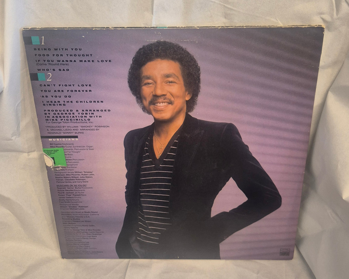 Smokey Robinson – Being With You LP (M=VG+, C=G)