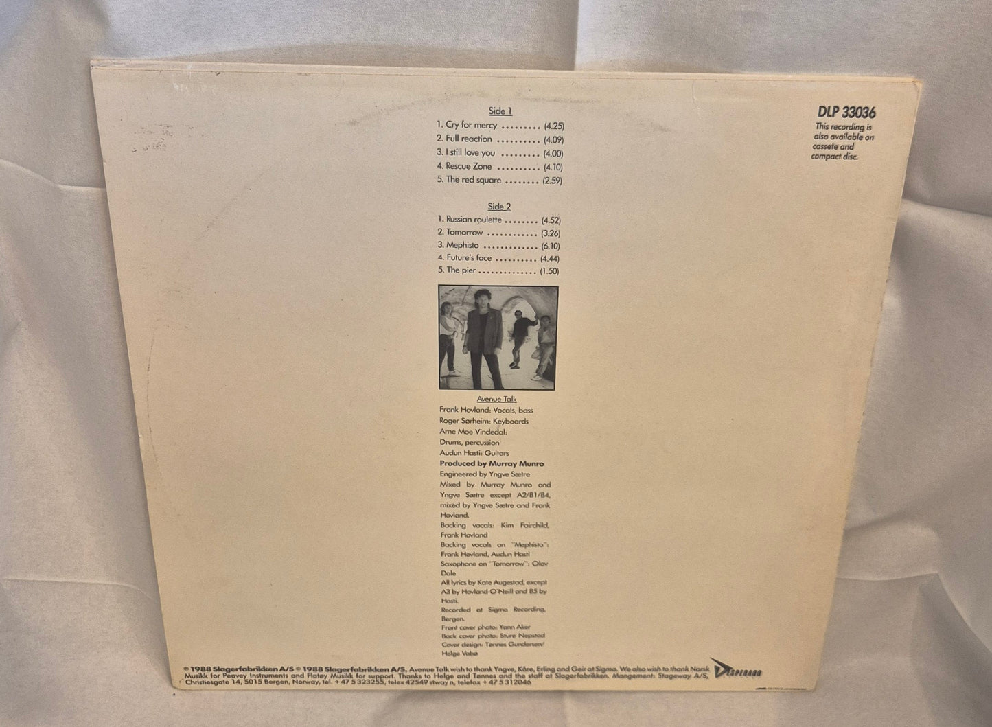 Avenue Talk - Cry For Mercy LP(M=VG)