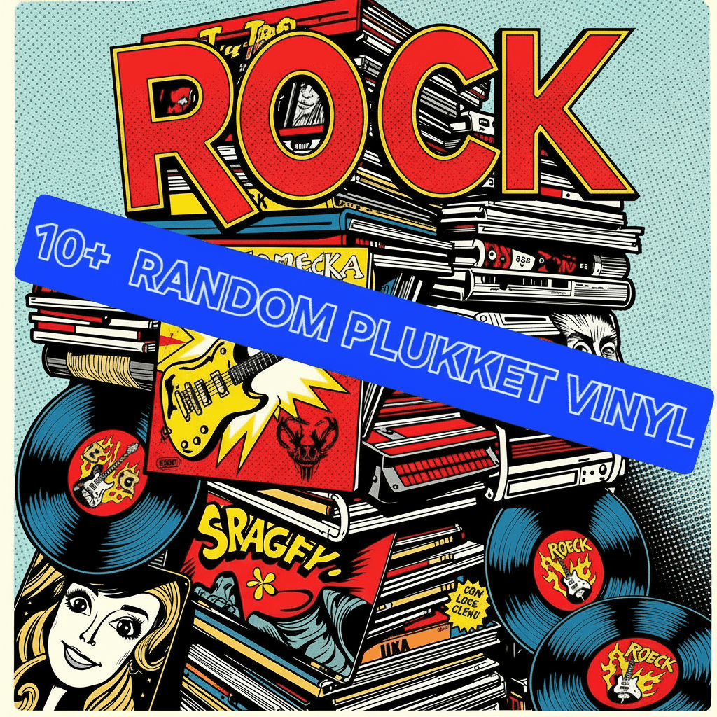 Rockpakke – 10 tilfeldige vinylplater - BØR BØRSONS BRUKTHANDEL