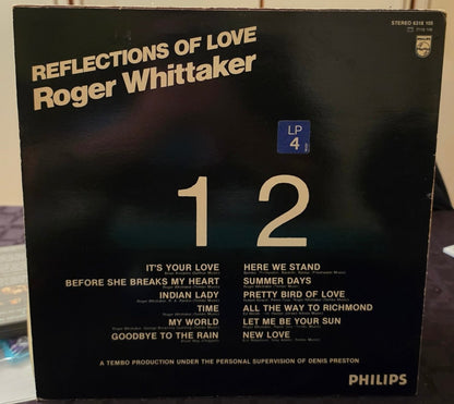 Roger Whittaker – Reflections of Love LP 1976 Philips (M=VG+) - BØR BØRSONS BRUKTHANDEL