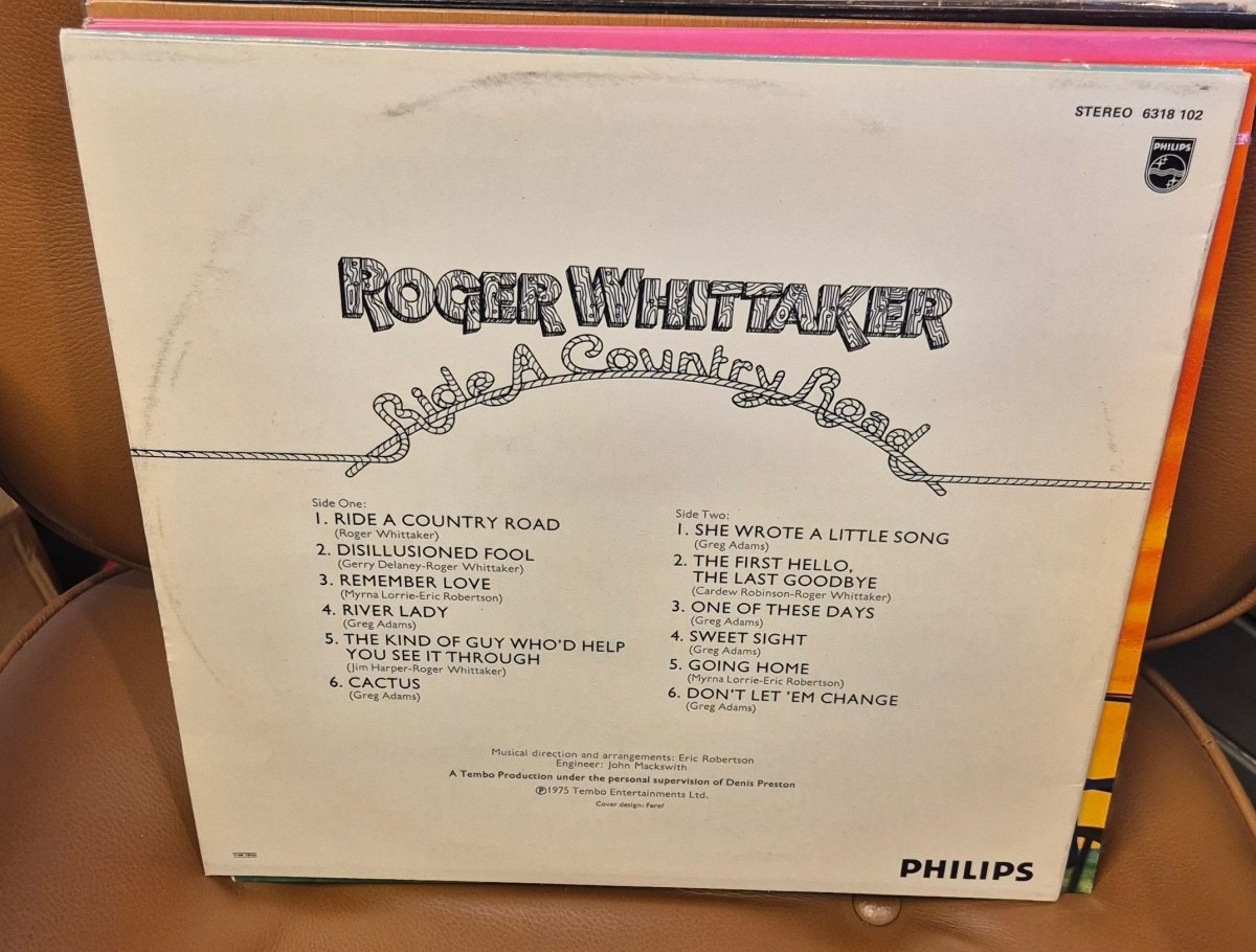 Roger Whittaker - Ride A Country Road (Vinyl, LP) - BØR BØRSONS BRUKTHANDEL