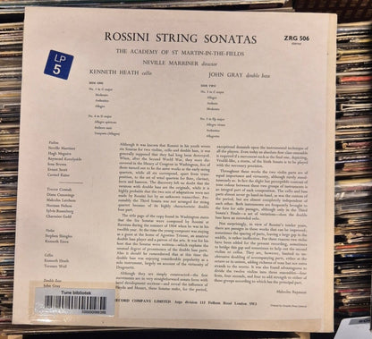 Rossini – String Sonatas (LP) (M=VG+) - BØR BØRSONS BRUKTHANDEL