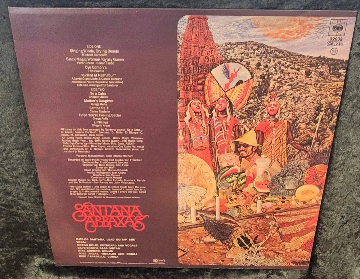Santana – Abraxas LP (M=VG+) - BØR BØRSONS BRUKTHANDEL