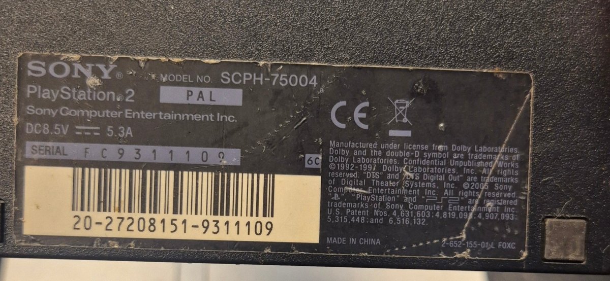 Sony PlayStation 2 Slim SCPH - 75004 - BØR BØRSONS BRUKTHANDEL