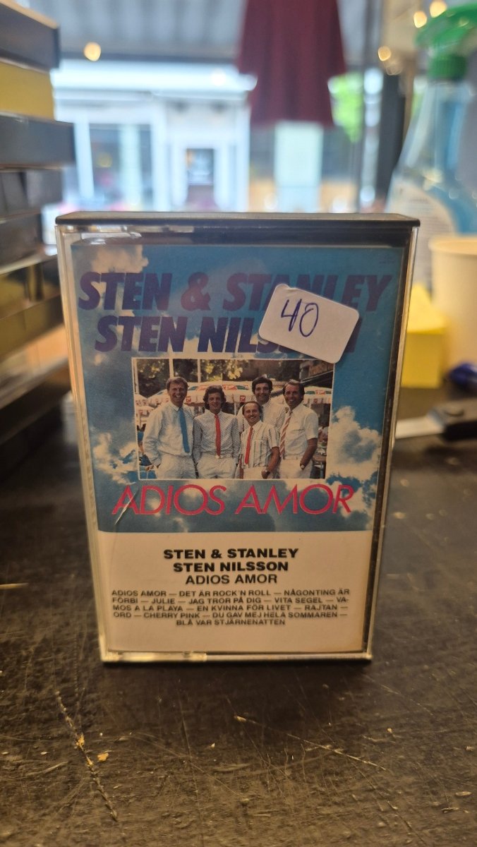 Sten & Stanley / Sten Nilsson – Adios Amor (Kassett) - BØR BØRSONS BRUKTHANDEL
