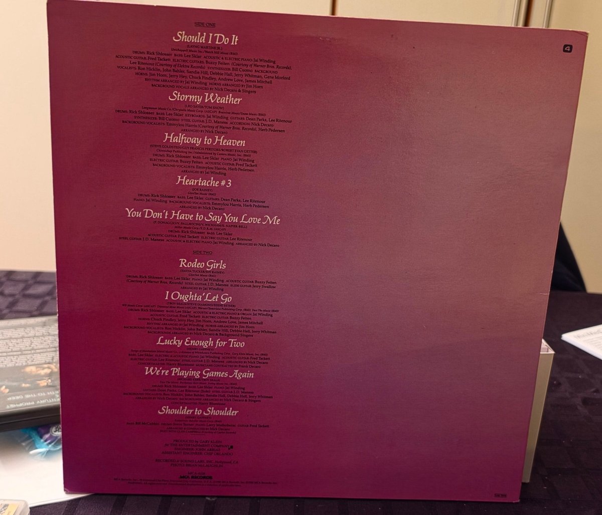 Tanya Tucker – Should I Do It LP 1981 MCA (M=VG+) - BØR BØRSONS BRUKTHANDEL