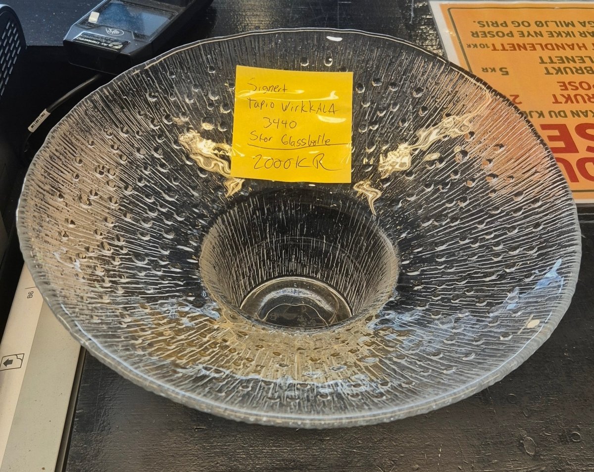 Tapio Wirkkala 'Paadar' Glasskål (Modell 3440) - BØR BØRSONS BRUKTHANDEL