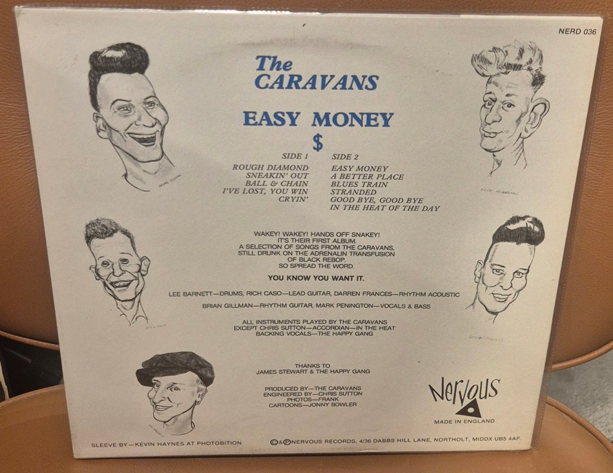 The Caravans – Easy Money LP (M=VG+) - BØR BØRSONS BRUKTHANDEL