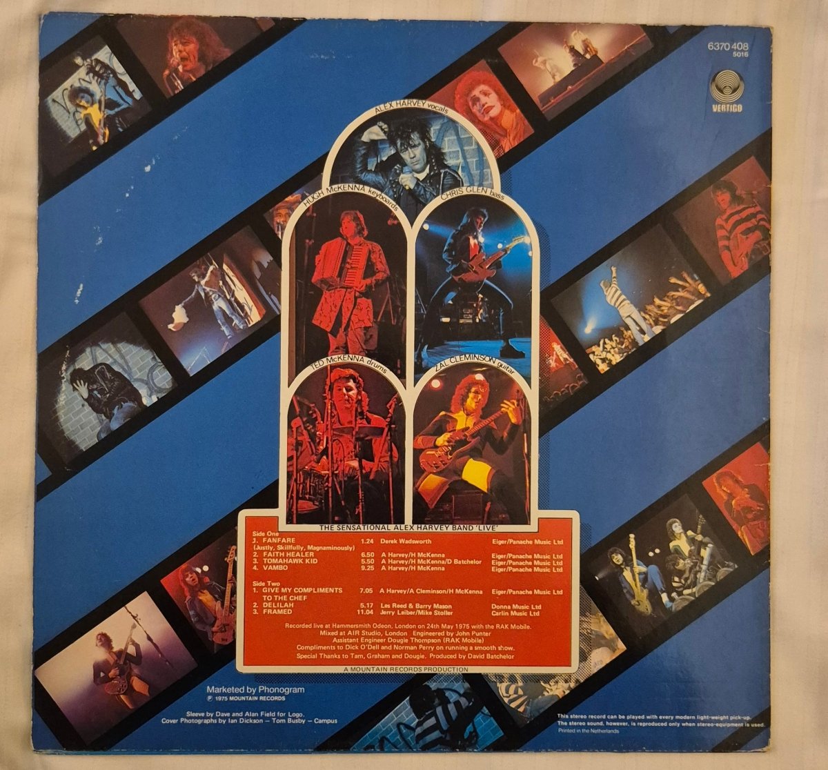 The Sensational Alex Harvey Band - Live (LP) - BØR BØRSONS BRUKTHANDEL