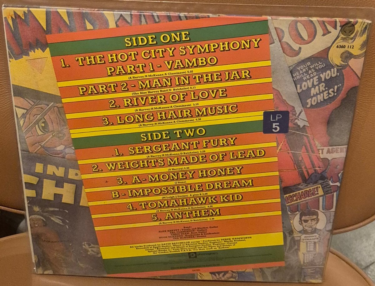 The Sensational Alex Harvey Band - The Impossible Dream LP (M=VG+) - BØR BØRSONS BRUKTHANDEL