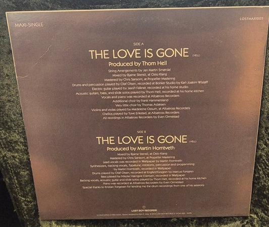 Thom Hell – The Love Is Gone Maxi-Single (M=VG+) - BØR BØRSONS BRUKTHANDEL