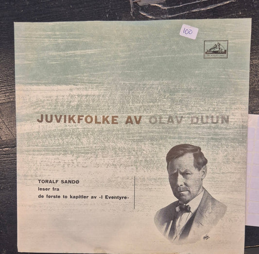 Toralf Sandø - Juvikfolke av Olav Duun (NBLP 3) - BØR BØRSONS BRUKTHANDEL